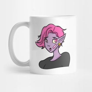 Cute Nervous Punk Elf Mug